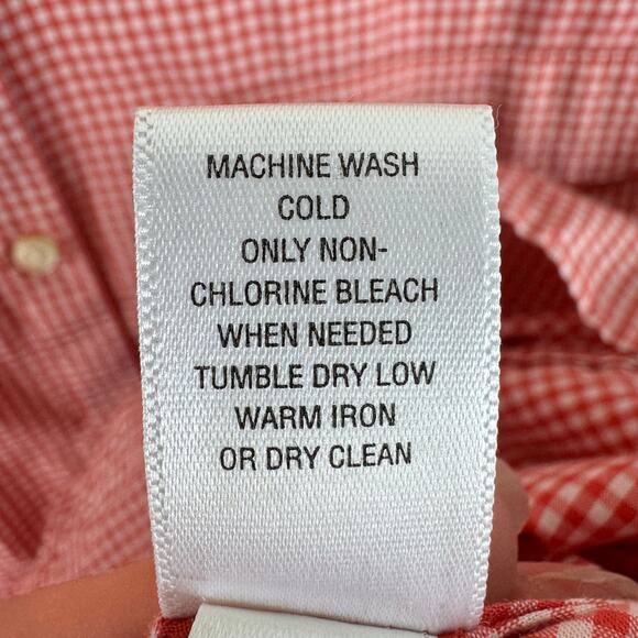 Banana Republic Soft Wash Shirt Cotton Checkered Long Sleeve Button Up Men's XL - Picture 6 of 6